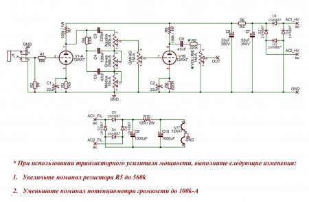 Fender Twin Preamplifier Schematic