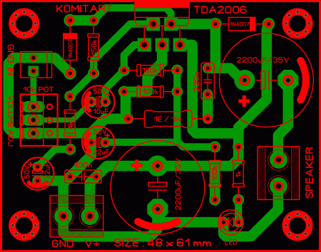 TDA2006 Amplifier LAY6