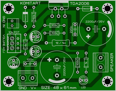 TDA2006 Amplifier LAY6 FOTO