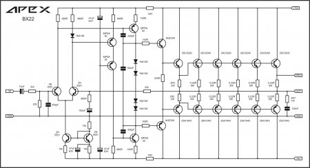 APEX BX22 amplifier schematic