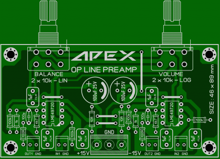 APEX OP line preamplifier LAY6 FOTO