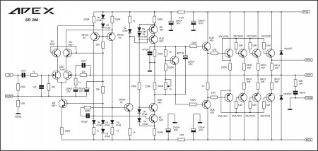 APEX SR300 Amplifier schematic