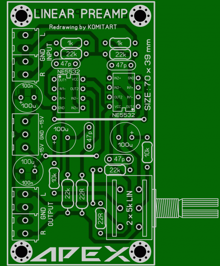 APEX Linear PREAMP LAY6 foto