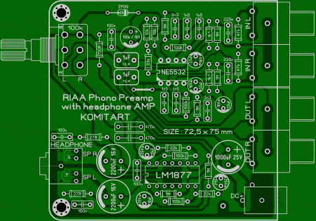 RIAA CORRECTOR with HEADPHONE AMP LAY6 FOTO