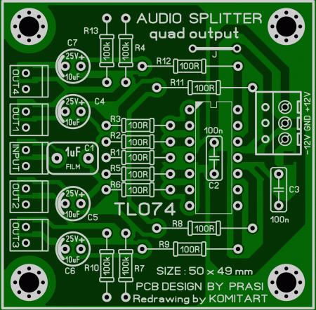 Audio Splitter Quadro Output lay6 foto