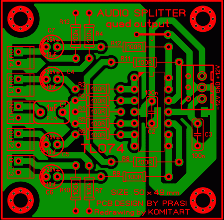 Audio Splitter Quadro Output lay6