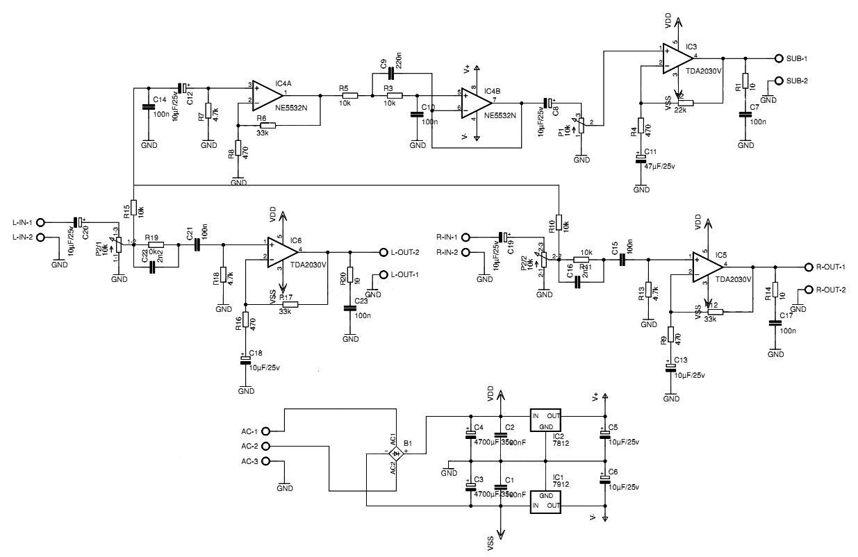 C3660 smt pcb схема усилителя