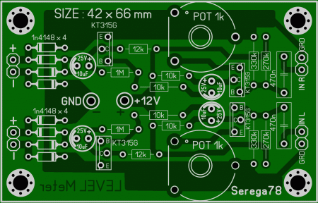 Analog Level Indicator Serega78 LAY6 FOTO