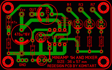 MINIAMP 1W AND MIXER LAY6