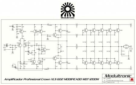  CROWN XLS 602 Mod Schematic