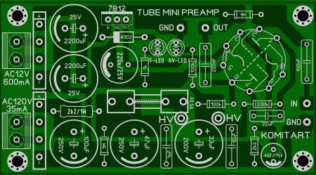 MINI TUBE PREAMP LAY6 FOTO