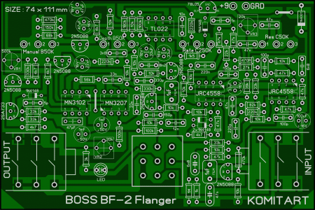 BOSS BF2 Flanger LAY6 FOTO