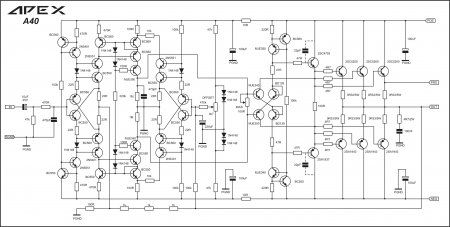 APEX A40 Amplifier Schematic