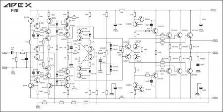 APEX F40 Amplifier Schematic