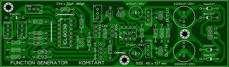 Function Generator_ICL8038_TL071_LAY6 FOTO