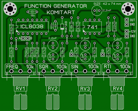 Function Generator_ICL8038_LM741_LAY6 FOTO