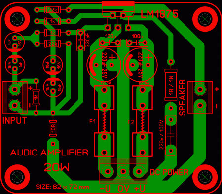 AMP LM1875 20W   lay6