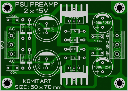 PSU Preamp 2x15V TIP41_TIP42 LAY6 FOTO