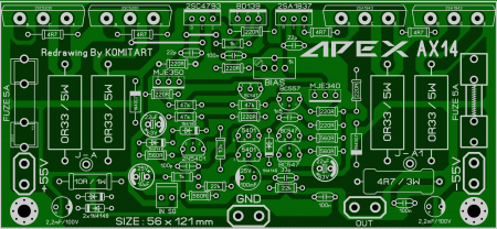 APEX AX-14 amplifier _2 PAIRS_ LAY6 foto