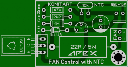 FAN Control with NTC by KOMITART LAY6 Foto