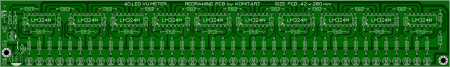 40 LED VU Meter KOMITART LAY6 Foto