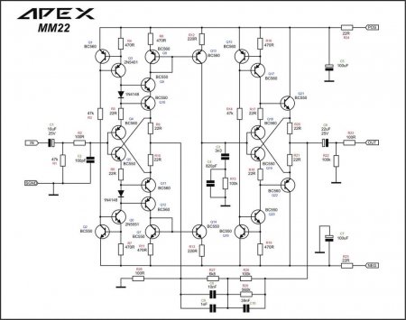 APEX MM22 _ RIAA Preamp Schematic