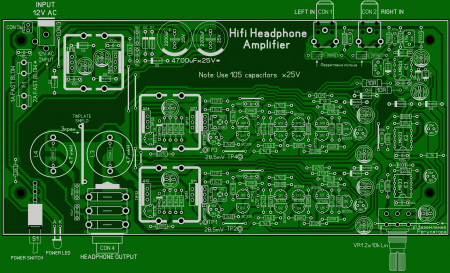 Headphone amplifier_LM833_LAY6_foto