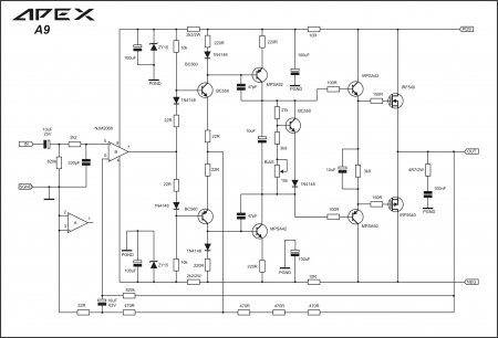 APEX A9 amplifier schematic