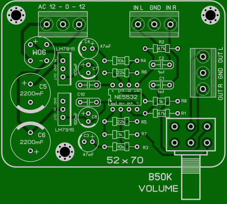 Preamp_NE5532 with VOLUME control_LAY6_foto