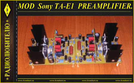 MOD Sony TA-E1 Preamplifier Project