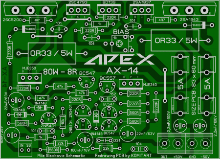 APEX AX-14 amplifier LAY6 Foto