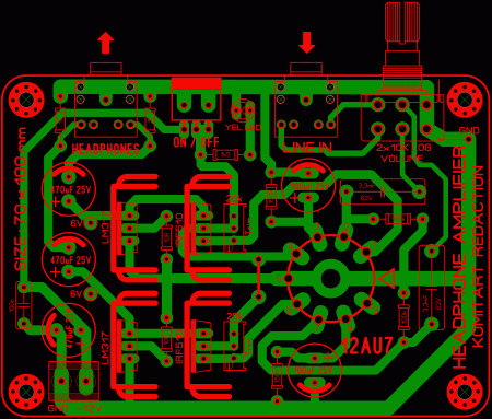 Headphone AMP 12AU7 + IRF510 LAY6