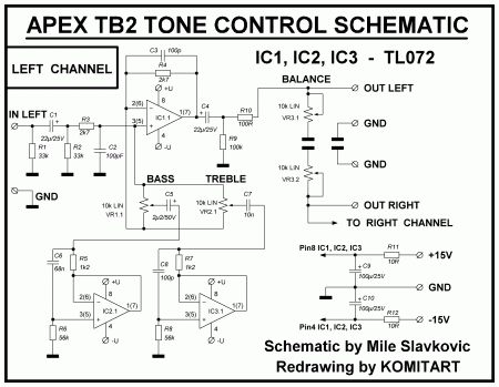 APEX TB2 TONE CONTROL SCHEMATIC