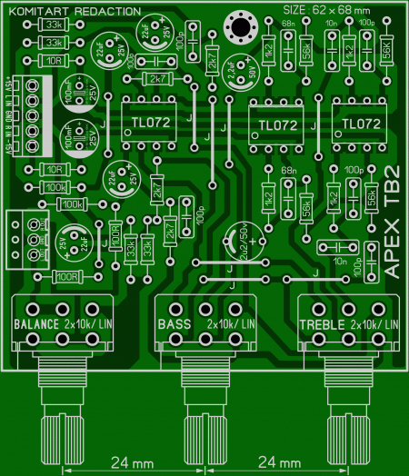 APEX TB2 Tone Control LAY6 Foto