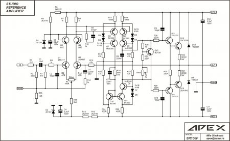 Apex SR100F amplifier (final schematic)