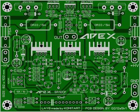 Apex SR100F amplifier KOMITART LAY6 Foto