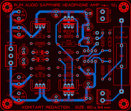 Sapphire 12j Headphone Amplifier_KOMITART_LAY6_K1