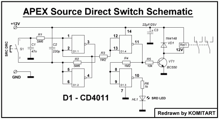 APEX Source Direct Switch Schematic