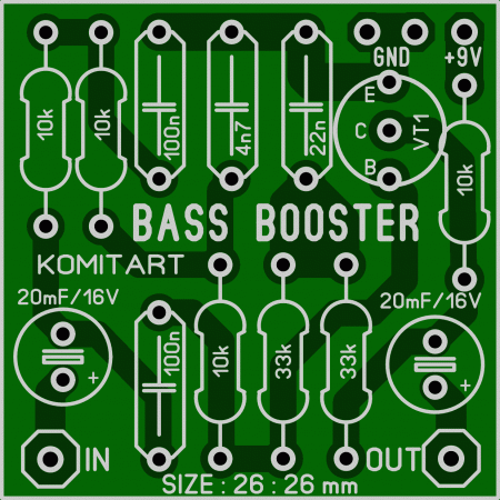 Bass Booster KOMITART_LAY6 FOTO