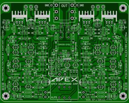 Apex Headphone Amplifier KOMITART LAY6 Foto