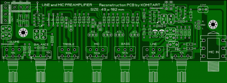 PREAMP LINE AND MIC Komitart LAY6 FOTO