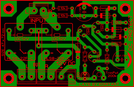 DC Protect 3 Transistors Version 1 KOMITART LAY6