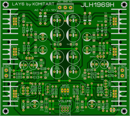 JLH 1969 Headphone Amplifier KOMITART LAY6 FOTO