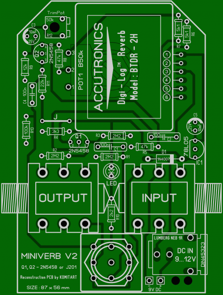 Miniverb with Belton BTDR-2 Modul KOMITART LAY6 FOTO