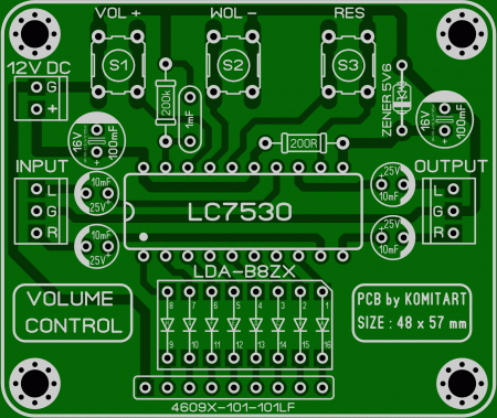 Volume Control LC7530_LDA-B8ZX KOMITART LAY6 FOTO