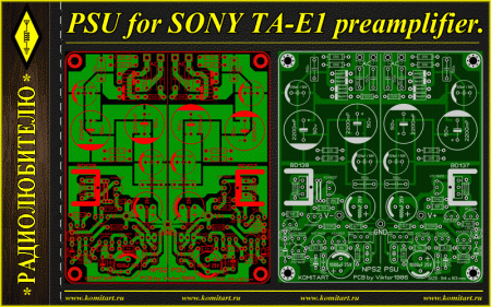 PSU for SONY TA-E1 Preamplifier Project