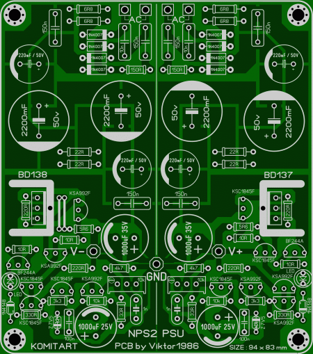 NPS2 PSU for SONY preamplifier KOMITART LAY6 FOTO