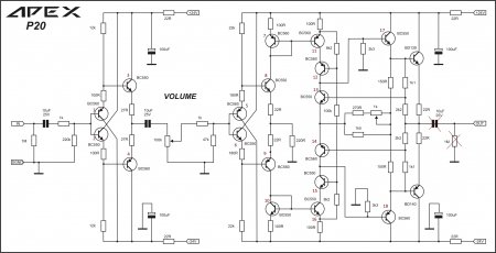 APEX P20 Preamplifier Schematic