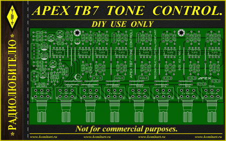 APEX TB7 Tone Control Komitart Project