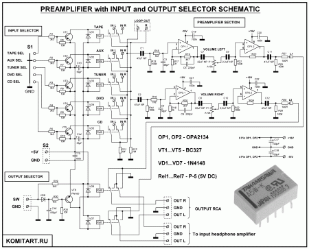 Studio Series Preamplifier Schematic